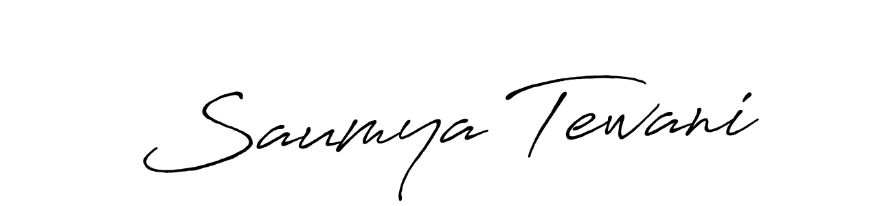 Use a signature maker to create a handwritten signature online. With this signature software, you can design (Antro_Vectra_Bolder) your own signature for name Saumya Tewani. Saumya Tewani signature style 7 images and pictures png