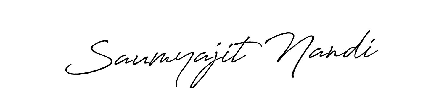 Saumyajit Nandi stylish signature style. Best Handwritten Sign (Antro_Vectra_Bolder) for my name. Handwritten Signature Collection Ideas for my name Saumyajit Nandi. Saumyajit Nandi signature style 7 images and pictures png