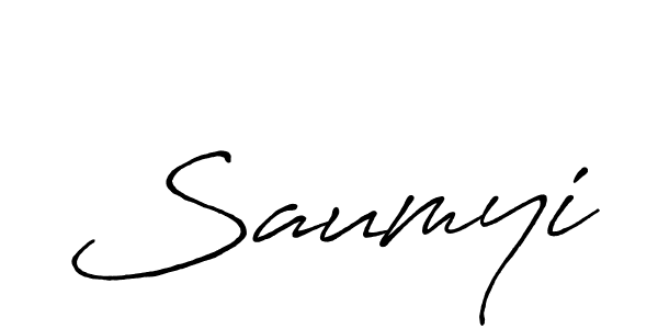 if you are searching for the best signature style for your name Saumyi. so please give up your signature search. here we have designed multiple signature styles  using Antro_Vectra_Bolder. Saumyi signature style 7 images and pictures png