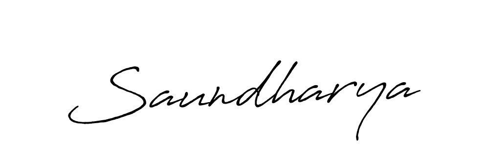 Use a signature maker to create a handwritten signature online. With this signature software, you can design (Antro_Vectra_Bolder) your own signature for name Saundharya. Saundharya signature style 7 images and pictures png