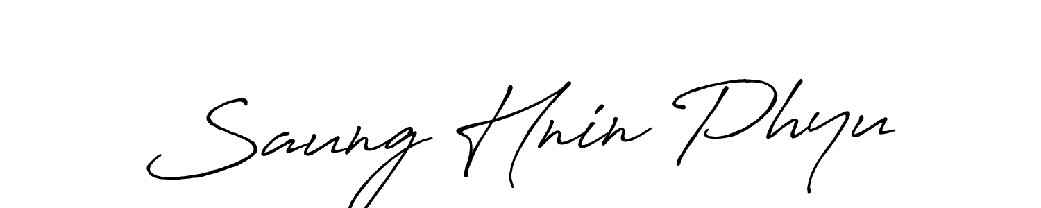Once you've used our free online signature maker to create your best signature Antro_Vectra_Bolder style, it's time to enjoy all of the benefits that Saung Hnin Phyu name signing documents. Saung Hnin Phyu signature style 7 images and pictures png