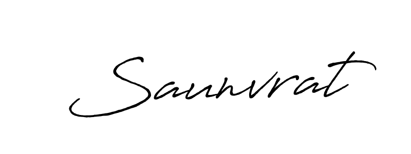 Make a beautiful signature design for name Saunvrat. With this signature (Antro_Vectra_Bolder) style, you can create a handwritten signature for free. Saunvrat signature style 7 images and pictures png