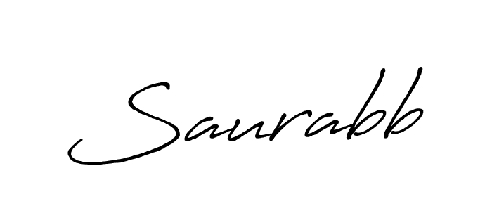 The best way (Antro_Vectra_Bolder) to make a short signature is to pick only two or three words in your name. The name Saurabb include a total of six letters. For converting this name. Saurabb signature style 7 images and pictures png