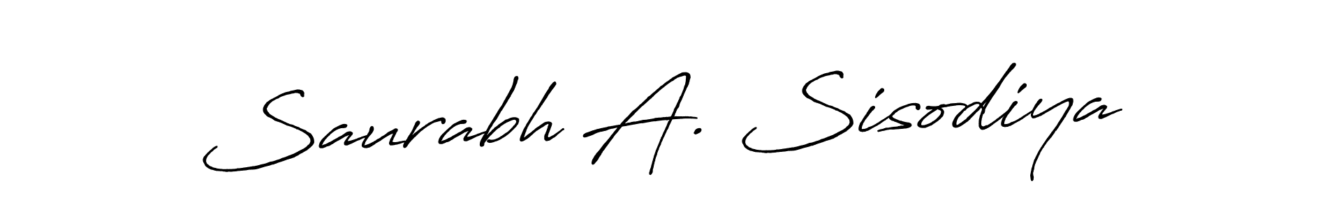 if you are searching for the best signature style for your name Saurabh A. Sisodiya. so please give up your signature search. here we have designed multiple signature styles  using Antro_Vectra_Bolder. Saurabh A. Sisodiya signature style 7 images and pictures png