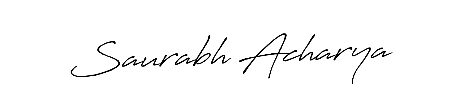 Make a beautiful signature design for name Saurabh Acharya. Use this online signature maker to create a handwritten signature for free. Saurabh Acharya signature style 7 images and pictures png