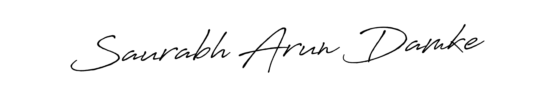 Make a beautiful signature design for name Saurabh Arun Damke. With this signature (Antro_Vectra_Bolder) style, you can create a handwritten signature for free. Saurabh Arun Damke signature style 7 images and pictures png