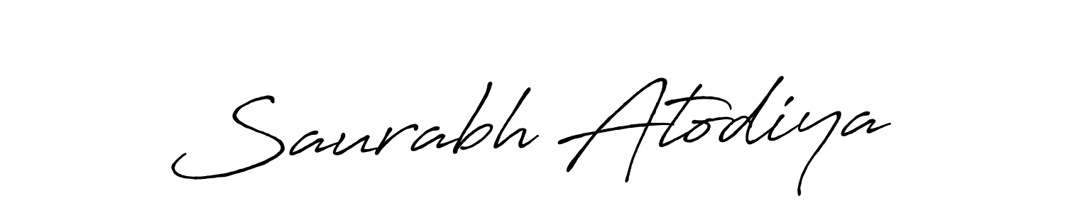 Once you've used our free online signature maker to create your best signature Antro_Vectra_Bolder style, it's time to enjoy all of the benefits that Saurabh Atodiya name signing documents. Saurabh Atodiya signature style 7 images and pictures png