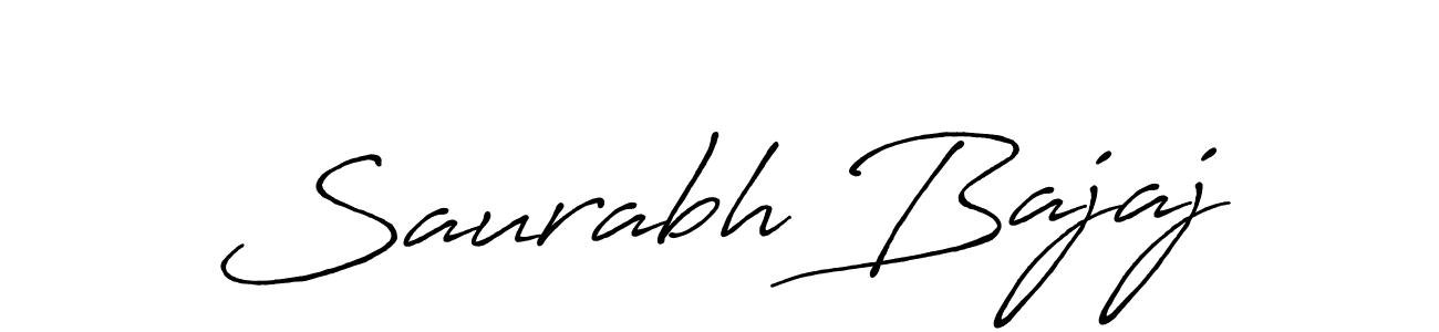 Design your own signature with our free online signature maker. With this signature software, you can create a handwritten (Antro_Vectra_Bolder) signature for name Saurabh Bajaj. Saurabh Bajaj signature style 7 images and pictures png