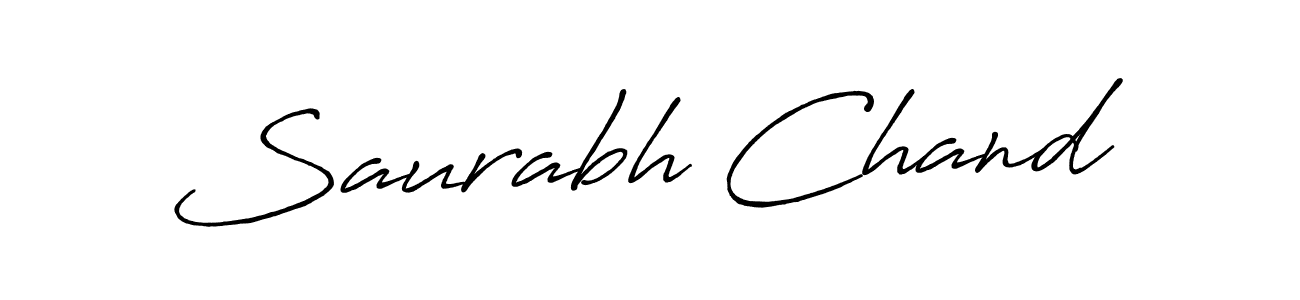 Saurabh Chand stylish signature style. Best Handwritten Sign (Antro_Vectra_Bolder) for my name. Handwritten Signature Collection Ideas for my name Saurabh Chand. Saurabh Chand signature style 7 images and pictures png