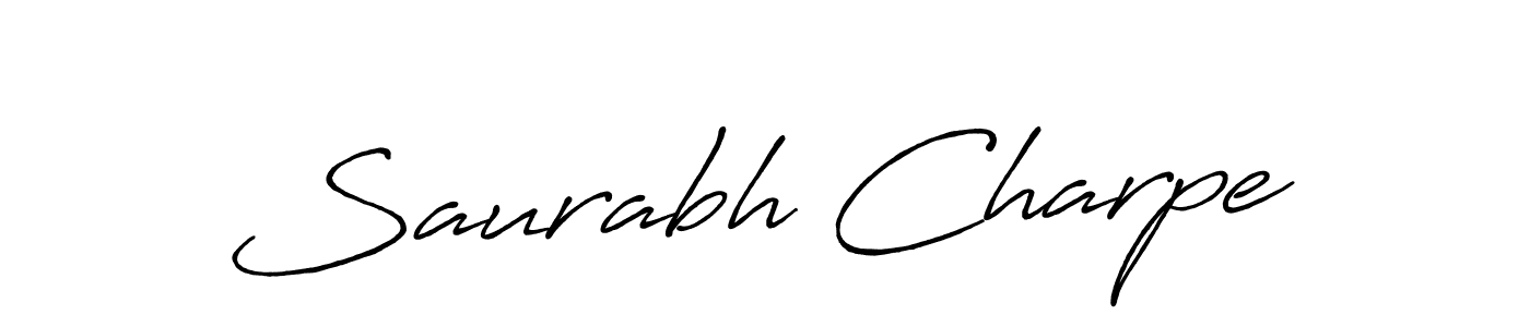 Antro_Vectra_Bolder is a professional signature style that is perfect for those who want to add a touch of class to their signature. It is also a great choice for those who want to make their signature more unique. Get Saurabh Charpe name to fancy signature for free. Saurabh Charpe signature style 7 images and pictures png