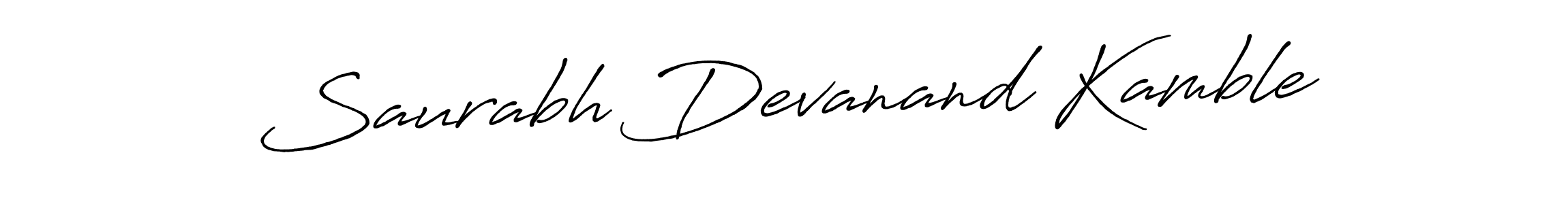 Saurabh Devanand Kamble stylish signature style. Best Handwritten Sign (Antro_Vectra_Bolder) for my name. Handwritten Signature Collection Ideas for my name Saurabh Devanand Kamble. Saurabh Devanand Kamble signature style 7 images and pictures png