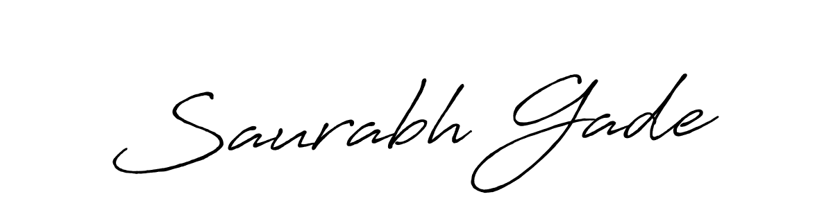 How to Draw Saurabh Gade signature style? Antro_Vectra_Bolder is a latest design signature styles for name Saurabh Gade. Saurabh Gade signature style 7 images and pictures png