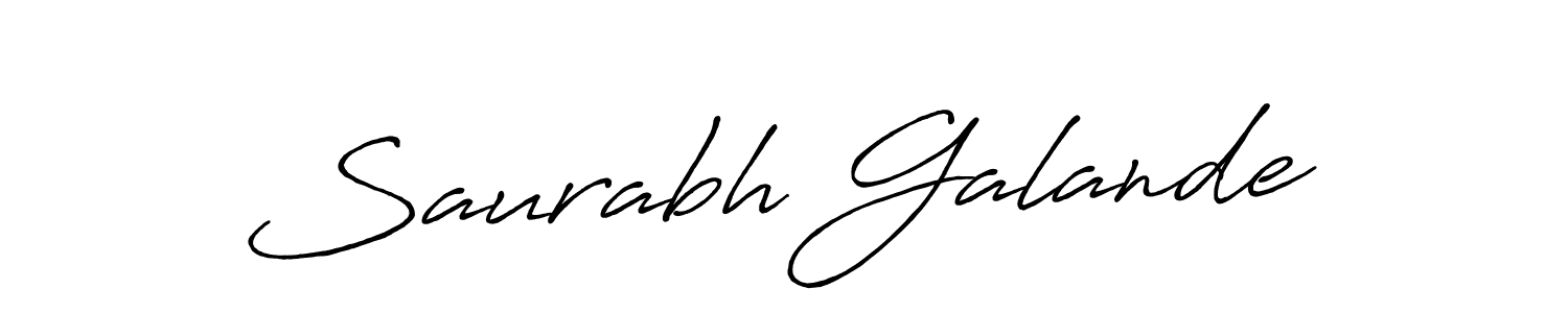 Saurabh Galande stylish signature style. Best Handwritten Sign (Antro_Vectra_Bolder) for my name. Handwritten Signature Collection Ideas for my name Saurabh Galande. Saurabh Galande signature style 7 images and pictures png