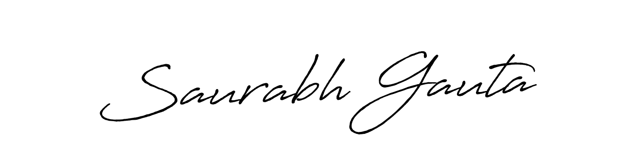 Use a signature maker to create a handwritten signature online. With this signature software, you can design (Antro_Vectra_Bolder) your own signature for name Saurabh Gauta. Saurabh Gauta signature style 7 images and pictures png