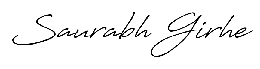 Practice writing Saurabh Girhe with the flow of Antro_Vectra_Bolder lettering. A fantastic source of inspiration for developing your personal signature style. Saurabh Girhe signature style 7 images and pictures png