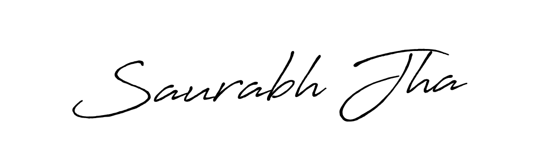 Use a signature maker to create a handwritten signature online. With this signature software, you can design (Antro_Vectra_Bolder) your own signature for name Saurabh Jha. Saurabh Jha signature style 7 images and pictures png