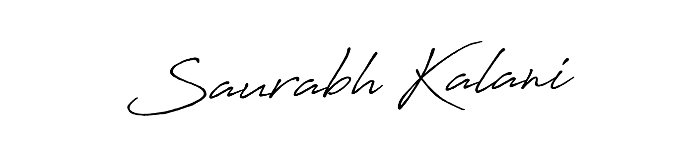Saurabh Kalani stylish signature style. Best Handwritten Sign (Antro_Vectra_Bolder) for my name. Handwritten Signature Collection Ideas for my name Saurabh Kalani. Saurabh Kalani signature style 7 images and pictures png
