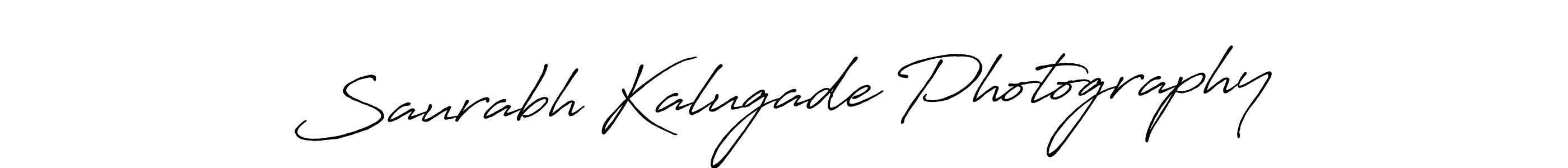 Design your own signature with our free online signature maker. With this signature software, you can create a handwritten (Antro_Vectra_Bolder) signature for name Saurabh Kalugade Photography. Saurabh Kalugade Photography signature style 7 images and pictures png