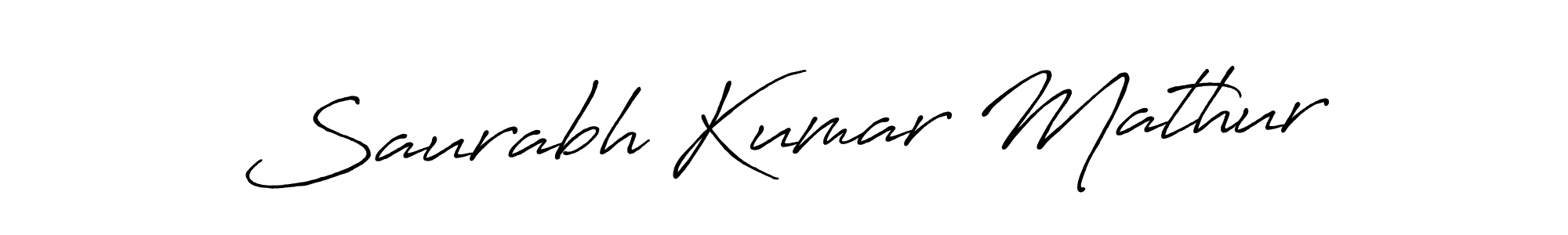 How to make Saurabh Kumar Mathur signature? Antro_Vectra_Bolder is a professional autograph style. Create handwritten signature for Saurabh Kumar Mathur name. Saurabh Kumar Mathur signature style 7 images and pictures png