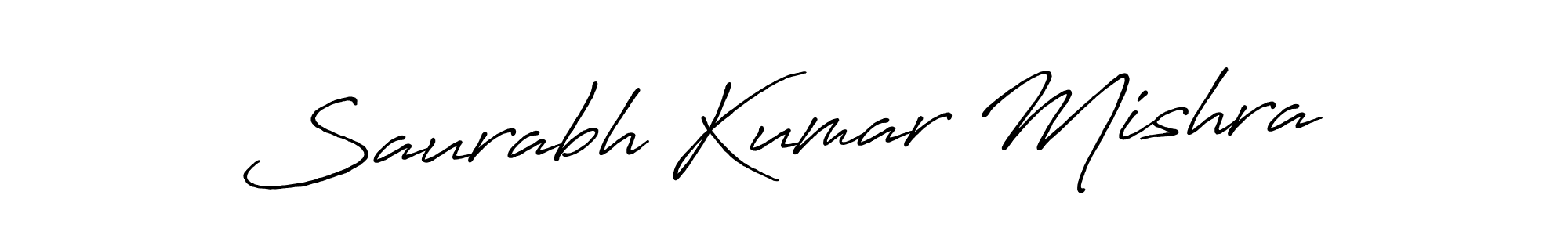 Saurabh Kumar Mishra stylish signature style. Best Handwritten Sign (Antro_Vectra_Bolder) for my name. Handwritten Signature Collection Ideas for my name Saurabh Kumar Mishra. Saurabh Kumar Mishra signature style 7 images and pictures png