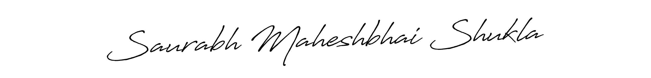 Also we have Saurabh Maheshbhai Shukla name is the best signature style. Create professional handwritten signature collection using Antro_Vectra_Bolder autograph style. Saurabh Maheshbhai Shukla signature style 7 images and pictures png