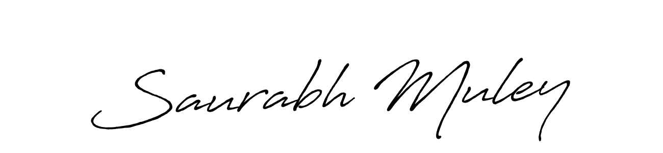 Use a signature maker to create a handwritten signature online. With this signature software, you can design (Antro_Vectra_Bolder) your own signature for name Saurabh Muley. Saurabh Muley signature style 7 images and pictures png