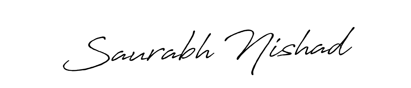 if you are searching for the best signature style for your name Saurabh Nishad. so please give up your signature search. here we have designed multiple signature styles  using Antro_Vectra_Bolder. Saurabh Nishad signature style 7 images and pictures png