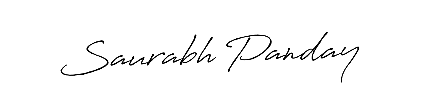 Design your own signature with our free online signature maker. With this signature software, you can create a handwritten (Antro_Vectra_Bolder) signature for name Saurabh Panday. Saurabh Panday signature style 7 images and pictures png