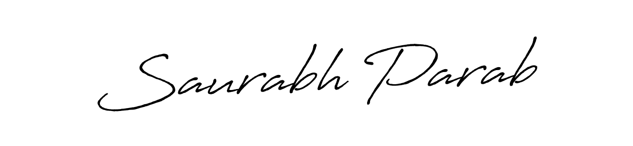 You can use this online signature creator to create a handwritten signature for the name Saurabh Parab. This is the best online autograph maker. Saurabh Parab signature style 7 images and pictures png