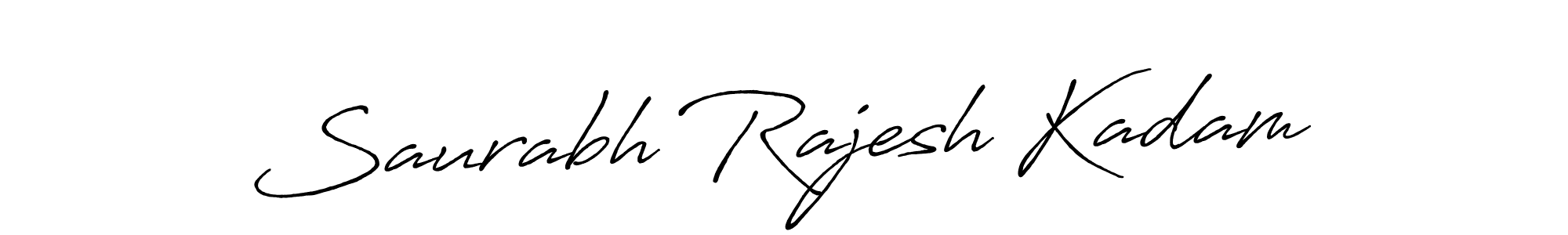 Use a signature maker to create a handwritten signature online. With this signature software, you can design (Antro_Vectra_Bolder) your own signature for name Saurabh Rajesh Kadam. Saurabh Rajesh Kadam signature style 7 images and pictures png