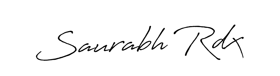 Also we have Saurabh Rdx name is the best signature style. Create professional handwritten signature collection using Antro_Vectra_Bolder autograph style. Saurabh Rdx signature style 7 images and pictures png