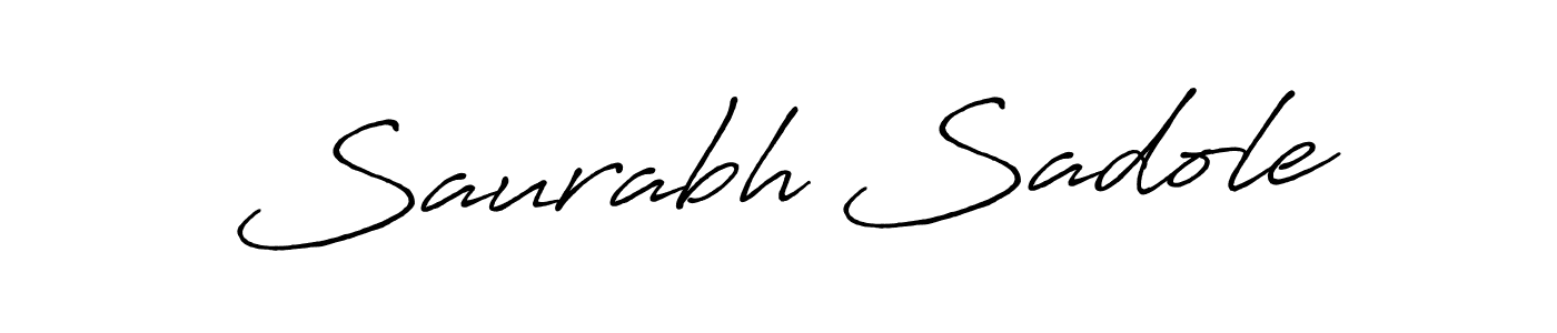 The best way (Antro_Vectra_Bolder) to make a short signature is to pick only two or three words in your name. The name Saurabh Sadole include a total of six letters. For converting this name. Saurabh Sadole signature style 7 images and pictures png