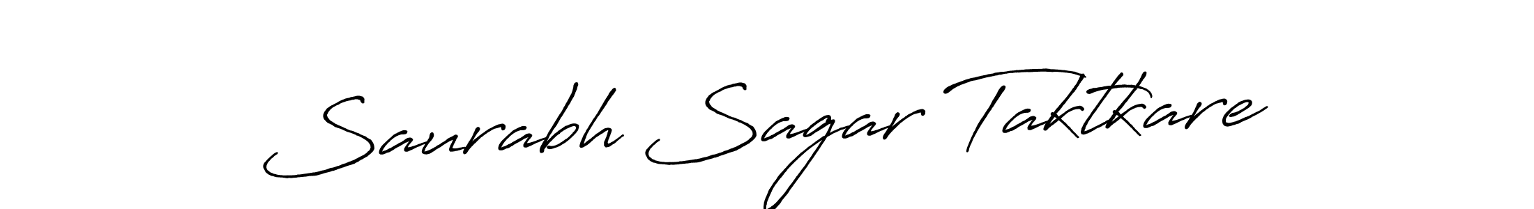 Saurabh Sagar Taktkare stylish signature style. Best Handwritten Sign (Antro_Vectra_Bolder) for my name. Handwritten Signature Collection Ideas for my name Saurabh Sagar Taktkare. Saurabh Sagar Taktkare signature style 7 images and pictures png