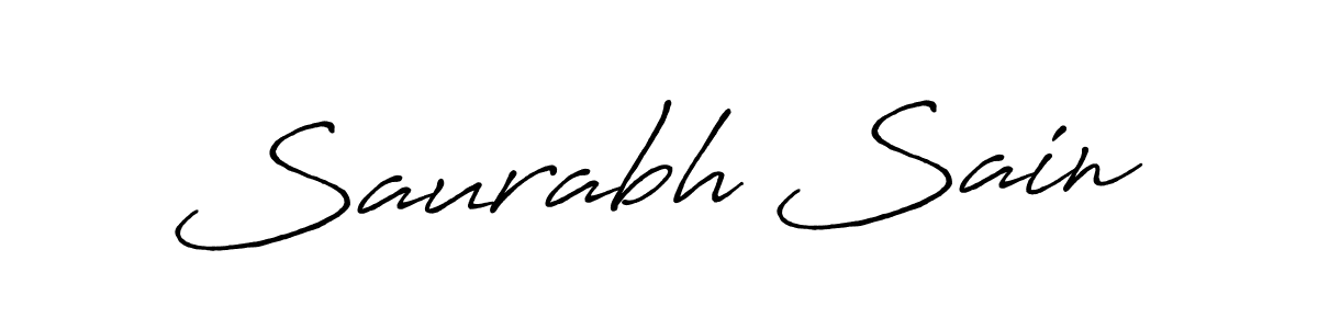 Also You can easily find your signature by using the search form. We will create Saurabh Sain name handwritten signature images for you free of cost using Antro_Vectra_Bolder sign style. Saurabh Sain signature style 7 images and pictures png