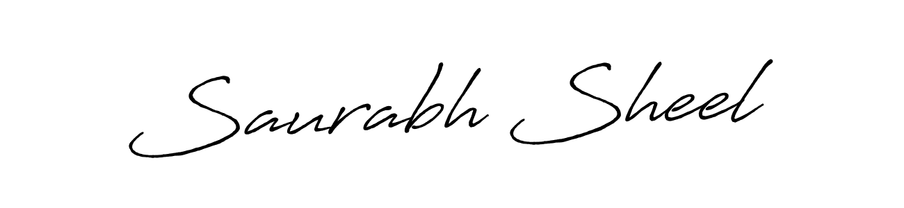 Create a beautiful signature design for name Saurabh Sheel. With this signature (Antro_Vectra_Bolder) fonts, you can make a handwritten signature for free. Saurabh Sheel signature style 7 images and pictures png