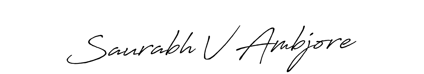 Here are the top 10 professional signature styles for the name Saurabh V Ambjore. These are the best autograph styles you can use for your name. Saurabh V Ambjore signature style 7 images and pictures png