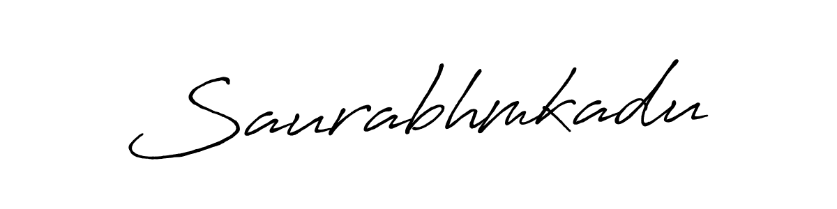 Use a signature maker to create a handwritten signature online. With this signature software, you can design (Antro_Vectra_Bolder) your own signature for name Saurabhmkadu. Saurabhmkadu signature style 7 images and pictures png