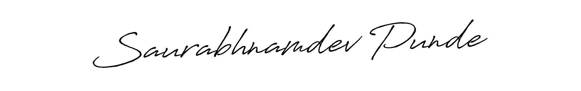 The best way (Antro_Vectra_Bolder) to make a short signature is to pick only two or three words in your name. The name Saurabhnamdev Punde include a total of six letters. For converting this name. Saurabhnamdev Punde signature style 7 images and pictures png