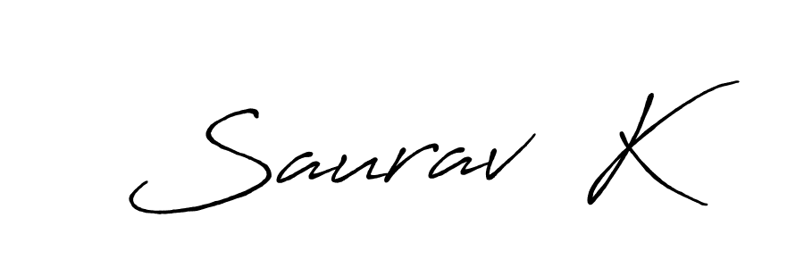 Once you've used our free online signature maker to create your best signature Antro_Vectra_Bolder style, it's time to enjoy all of the benefits that Saurav  K name signing documents. Saurav  K signature style 7 images and pictures png