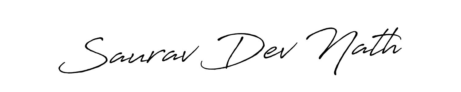 Also we have Saurav Dev Nath name is the best signature style. Create professional handwritten signature collection using Antro_Vectra_Bolder autograph style. Saurav Dev Nath signature style 7 images and pictures png