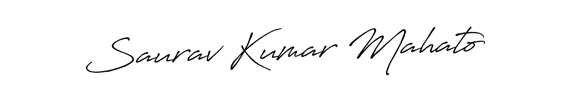 Saurav Kumar Mahato stylish signature style. Best Handwritten Sign (Antro_Vectra_Bolder) for my name. Handwritten Signature Collection Ideas for my name Saurav Kumar Mahato. Saurav Kumar Mahato signature style 7 images and pictures png