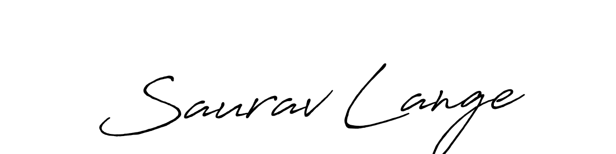 Also You can easily find your signature by using the search form. We will create Saurav Lange name handwritten signature images for you free of cost using Antro_Vectra_Bolder sign style. Saurav Lange signature style 7 images and pictures png