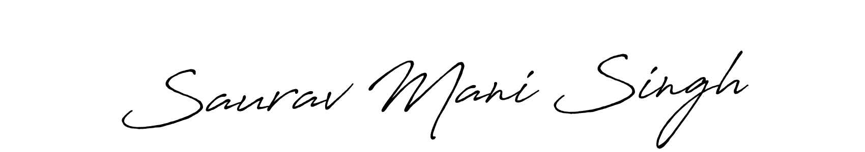 It looks lik you need a new signature style for name Saurav Mani Singh. Design unique handwritten (Antro_Vectra_Bolder) signature with our free signature maker in just a few clicks. Saurav Mani Singh signature style 7 images and pictures png