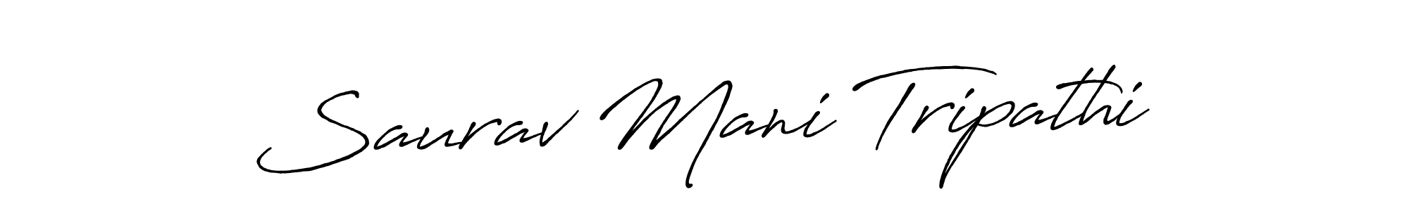 Similarly Antro_Vectra_Bolder is the best handwritten signature design. Signature creator online .You can use it as an online autograph creator for name Saurav Mani Tripathi. Saurav Mani Tripathi signature style 7 images and pictures png