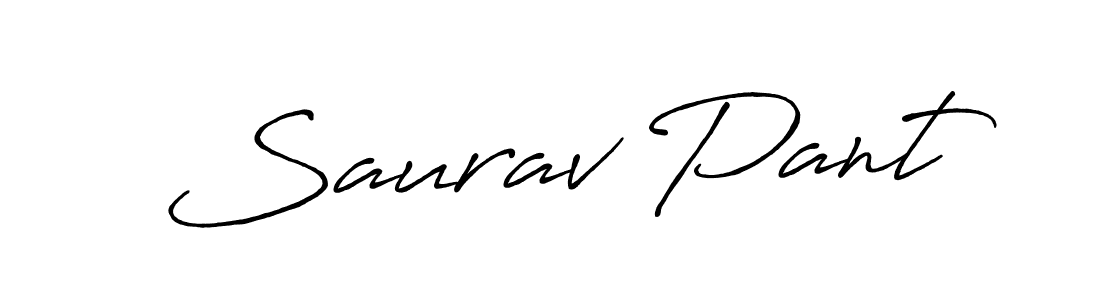 Make a beautiful signature design for name Saurav Pant. With this signature (Antro_Vectra_Bolder) style, you can create a handwritten signature for free. Saurav Pant signature style 7 images and pictures png