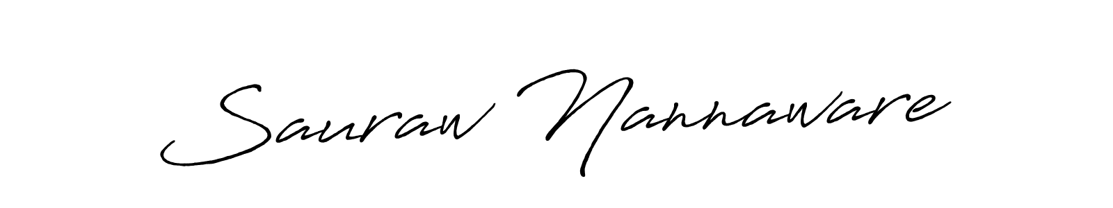 Antro_Vectra_Bolder is a professional signature style that is perfect for those who want to add a touch of class to their signature. It is also a great choice for those who want to make their signature more unique. Get Sauraw Nannaware name to fancy signature for free. Sauraw Nannaware signature style 7 images and pictures png