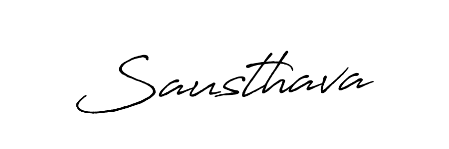 How to make Sausthava name signature. Use Antro_Vectra_Bolder style for creating short signs online. This is the latest handwritten sign. Sausthava signature style 7 images and pictures png