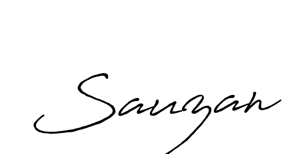 Design your own signature with our free online signature maker. With this signature software, you can create a handwritten (Antro_Vectra_Bolder) signature for name Sauzan. Sauzan signature style 7 images and pictures png