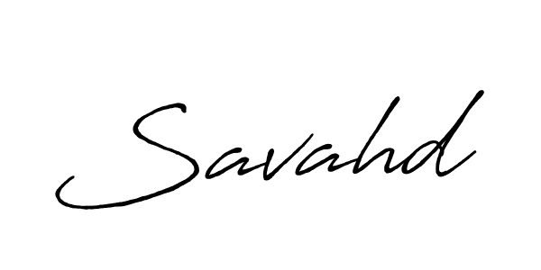 Design your own signature with our free online signature maker. With this signature software, you can create a handwritten (Antro_Vectra_Bolder) signature for name Savahd. Savahd signature style 7 images and pictures png