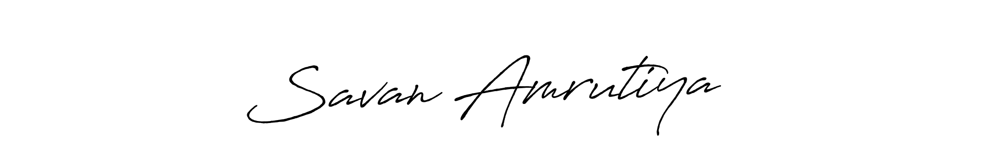 Also we have Savan Amrutiya⚜️ name is the best signature style. Create professional handwritten signature collection using Antro_Vectra_Bolder autograph style. Savan Amrutiya⚜️ signature style 7 images and pictures png
